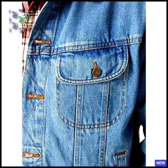 Classic Denim Jacket Unlined Vintage Fit Big Tall Casual Rugged Wear - Picture 3 of 5